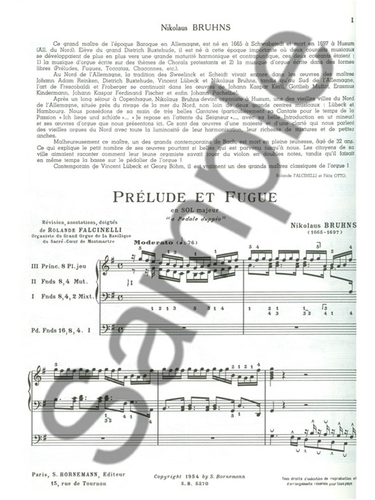 Prelude Et Fugue En Sol Majeur